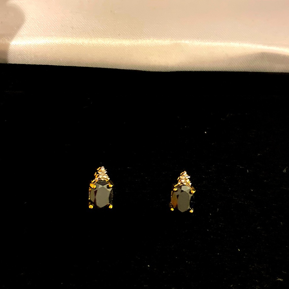 NWT Genuine sapphire earrings - Picture 4 of 4